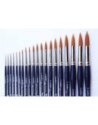 Synthetic brushes Kolibri 8805, round, short handles