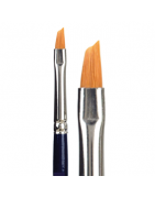 Synthetic  brushes Kolibri 1009 angled shape, flat, long handles
