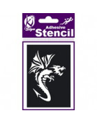 Stencils for tatoo and textile 7x10 cm